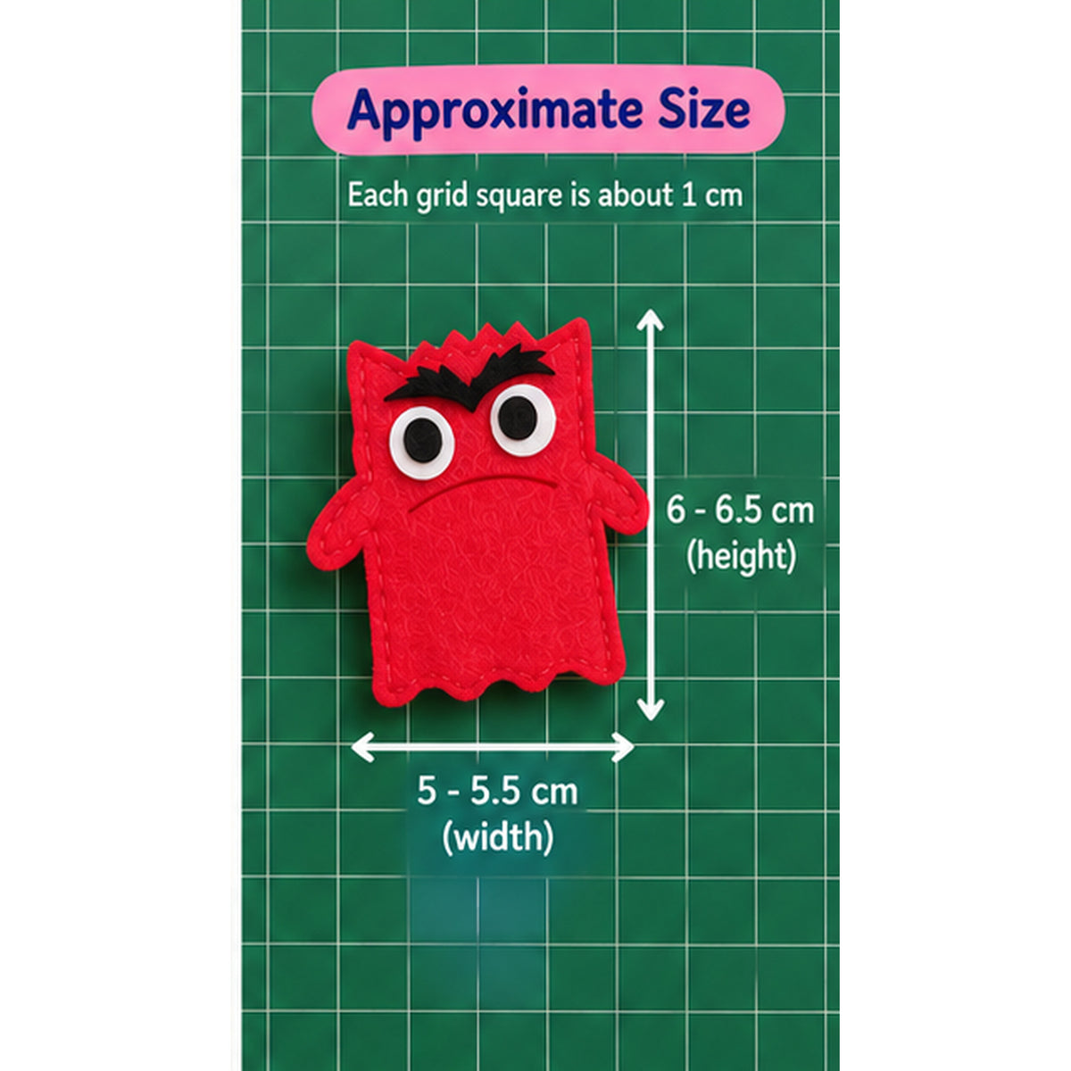 Handmade Felt Emotion Finger Puppets – Set of 7 Feelings Monsters