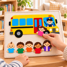 Wheels on the Bus Felt Template PDF | No-Sew Nursery Rhyme Felt Board Activity