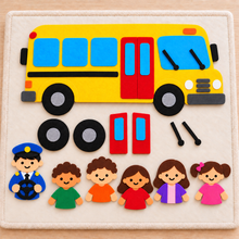 Wheels on the Bus Felt Template PDF | No-Sew Nursery Rhyme Felt Board Activity