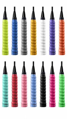 Red wave-pattern racquet grip tape for tennis and badminton