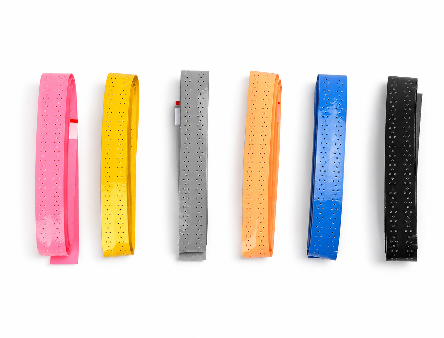 Black wave-pattern racquet grip tape for tennis and badminton