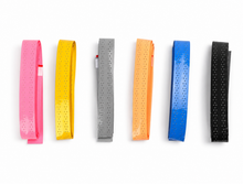 Black wave-pattern racquet grip tape for tennis and badminton