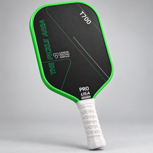 T700 Carbon Fiber Pickleball Paddle 16mm Green Edge White Grip
