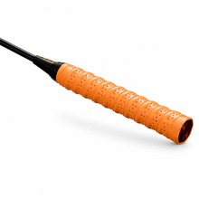 Yellow wave-pattern racquet grip tape for tennis and badminton