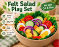 Felt Salad Play Food Patterns PDF | Felt Food Templates