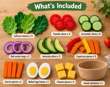 Felt Salad Play Food Patterns PDF | Felt Food Templates