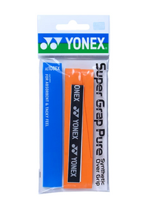 Orange Yonex AC108EX Super Grap overgrip for badminton racquets