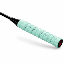 Blue wave-pattern racquet grip tape for tennis and badminton