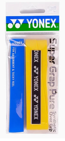 Yellow Yonex AC108EX Super Grap overgrip for badminton racquets