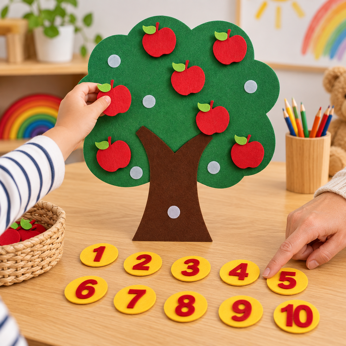 Felt Apple Tree Counting Set 1–10 – product image 4