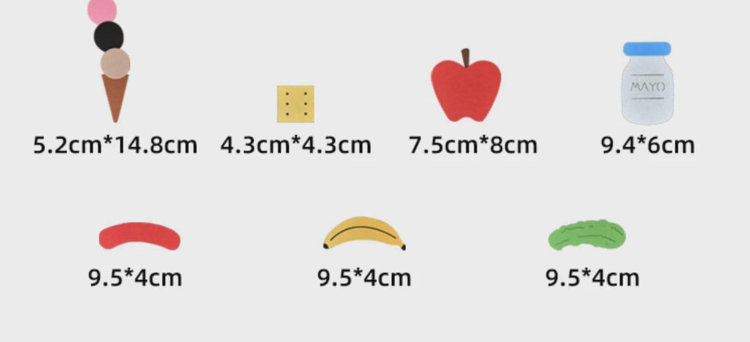 Cat Big Lunch Felt Board Story Set, Food Sequencing Activity, Preschool Toy product image 8