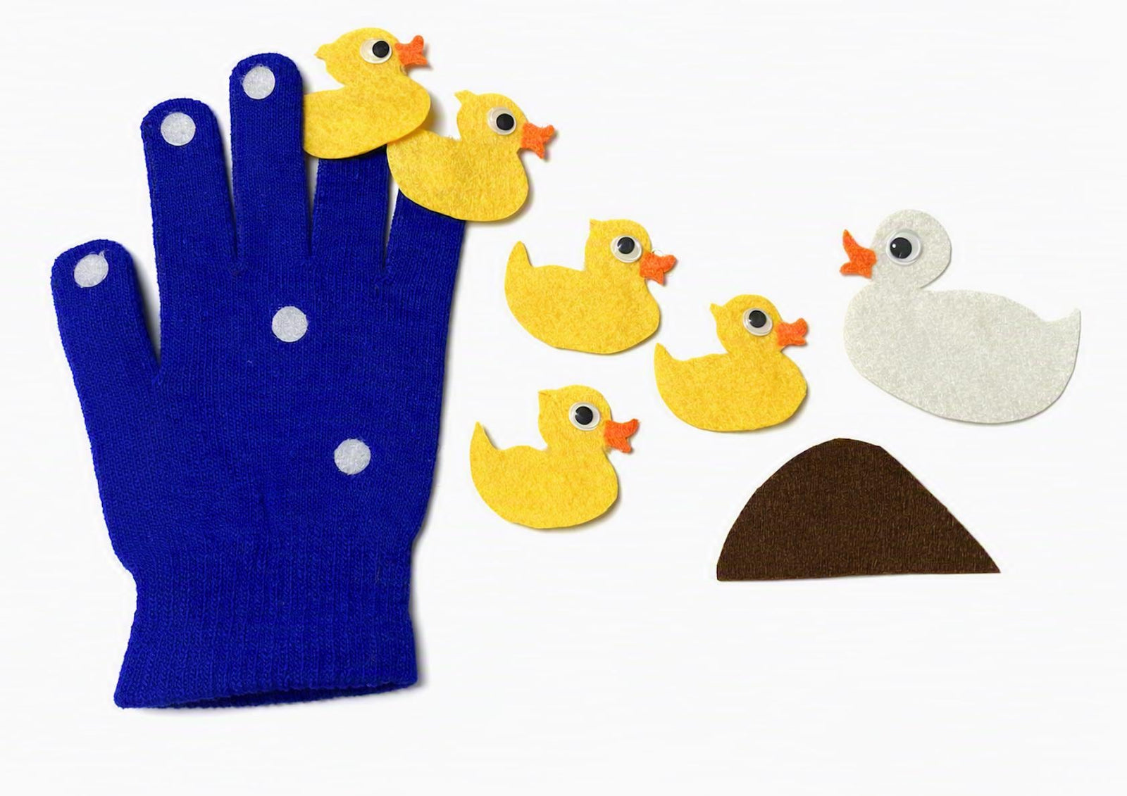 Five Little Ducks Felt Board Story Set, Handmade Preschool Counting Rhyme Toy product image 2