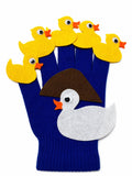Five Little Ducks Felt Board Story Set, Handmade Preschool Counting Rhyme Toy