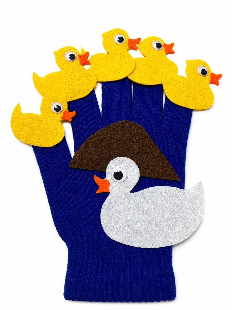 Five Little Ducks Felt Board Story Set, Handmade Preschool Counting Rhyme Toy product image