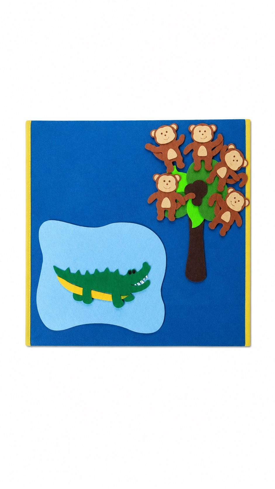 Five Little Monkeys Felt Story Set, Preschool Counting Rhyme Activity product image 7
