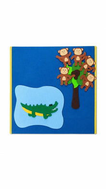 Five Little Monkeys Felt Story Set, Preschool Counting Rhyme Activity product image 7
