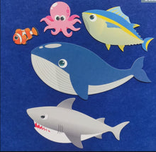 Slippery Fish Felt Board Pattern, Ocean Animal Printable, Preschool Song Activity product image 3
