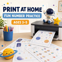 Space Number Worksheets Preschool Printable, Counting Tracing Addition Activities product image 3