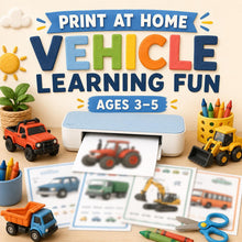 Things That Go Preschool Worksheets, Cars Tractors Utes and Trucks Activities, Printable Vehicle Pack, Digital Download product image 4