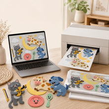 Hey Diddle Diddle Felt Board Pattern, Nursery Rhyme Printable, Preschool Story Activity product image 3