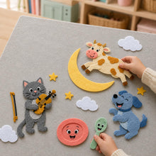 Hey Diddle Diddle Felt Board Pattern, Nursery Rhyme Printable, Preschool Story Activity product image 5