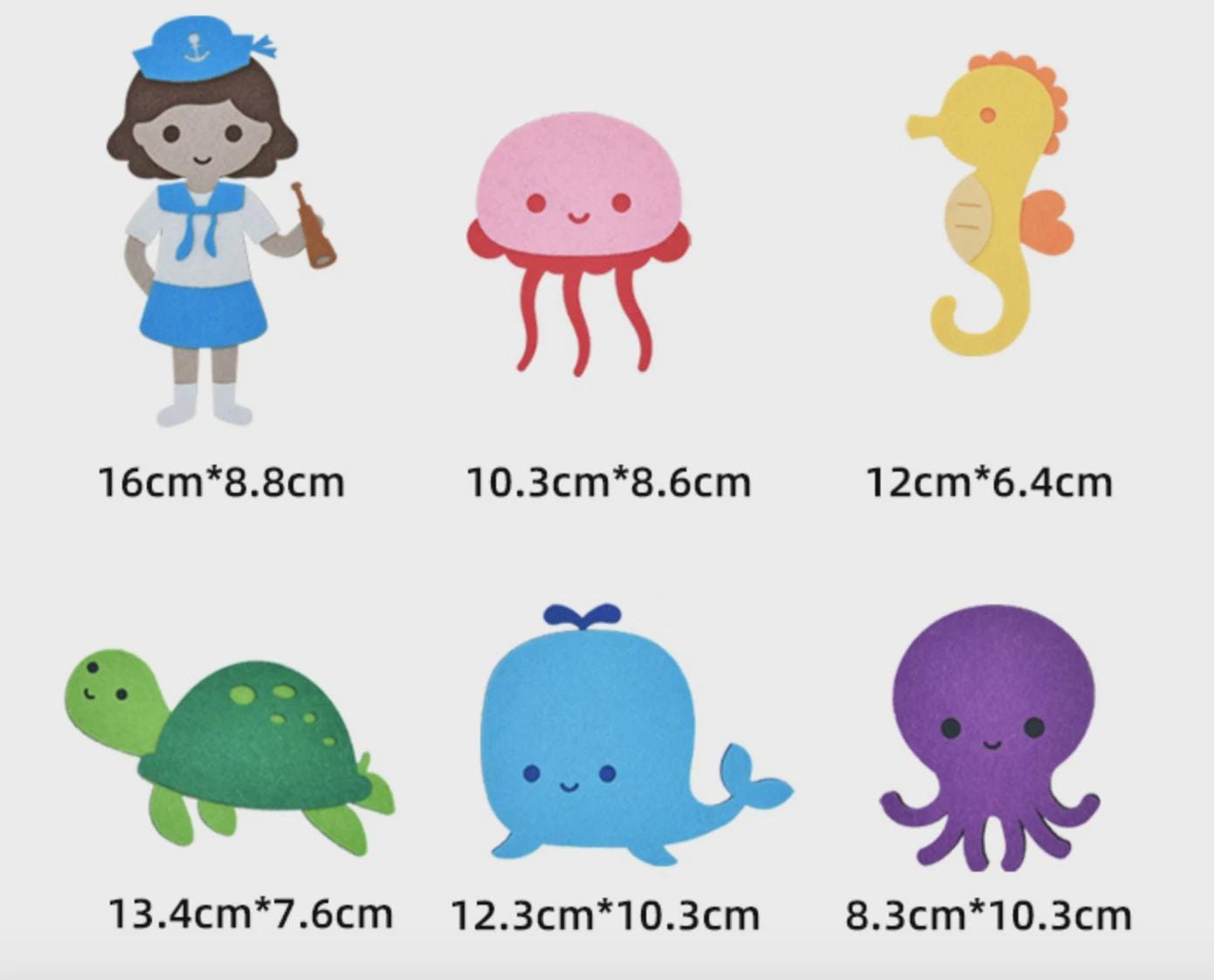 A Sailor Went to Sea Felt Board Story Set, Ocean Rhyme Preschool Activity product image 6
