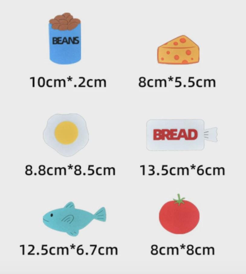Cat Big Lunch Felt Board Story Set, Food Sequencing Activity, Preschool Toy product image 7