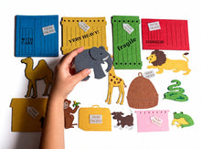 Zoo Animal Felt Board Story Set, Preschool Storytelling and Learning Pieces product image