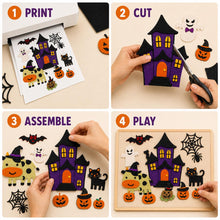 Halloween Felt Board Pattern, Haunted House Printable, Preschool Storytime Craft product image 5