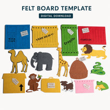 Zoo Animals Felt Board Pattern, Printable Story Pieces, Preschool Learning Activity product image