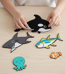 Slippery Fish Felt Board Story Set, Ocean Animal Song and Circle Time Activity product image 3