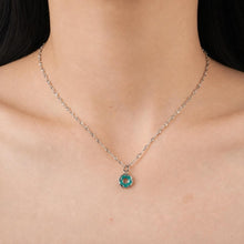 Turquoise Donut Necklace, 925 Sterling Silver Pendant Necklace, Dainty Teal Enamel Jewellery, Minimalist Gift for Her product image 8