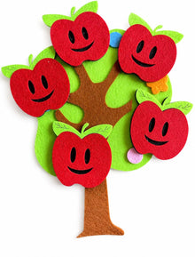 Five Little Apples Felt Board Story Set, Preschool Counting Rhyme Activity product image 5