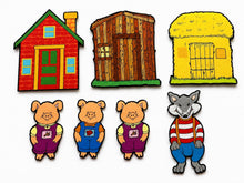 Three Little Pigs Felt Board Story Set, Wolf and House Storytelling Props product image 7
