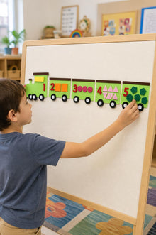 Felt Counting Train 1 to 5, Number and Shape Matching Activity, Preschool Maths Toy product image 5