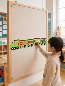 Felt Counting Train 1 to 5, Number and Shape Matching Activity, Preschool Maths Toy product image 8
