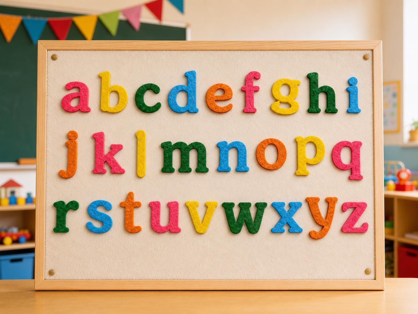 Felt Alphabet Letters Set, Lowercase ABC Learning Activity, Preschool Literacy Toy product image