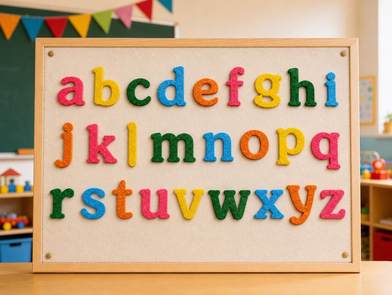Felt Alphabet Letters Set, Lowercase ABC Learning Activity, Preschool Literacy Toy product image