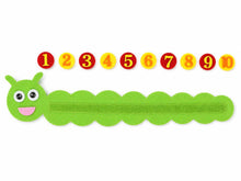 Counting Caterpillar Felt Set 1 to 10, Number Sequencing Activity, Preschool Maths Toy product image 3