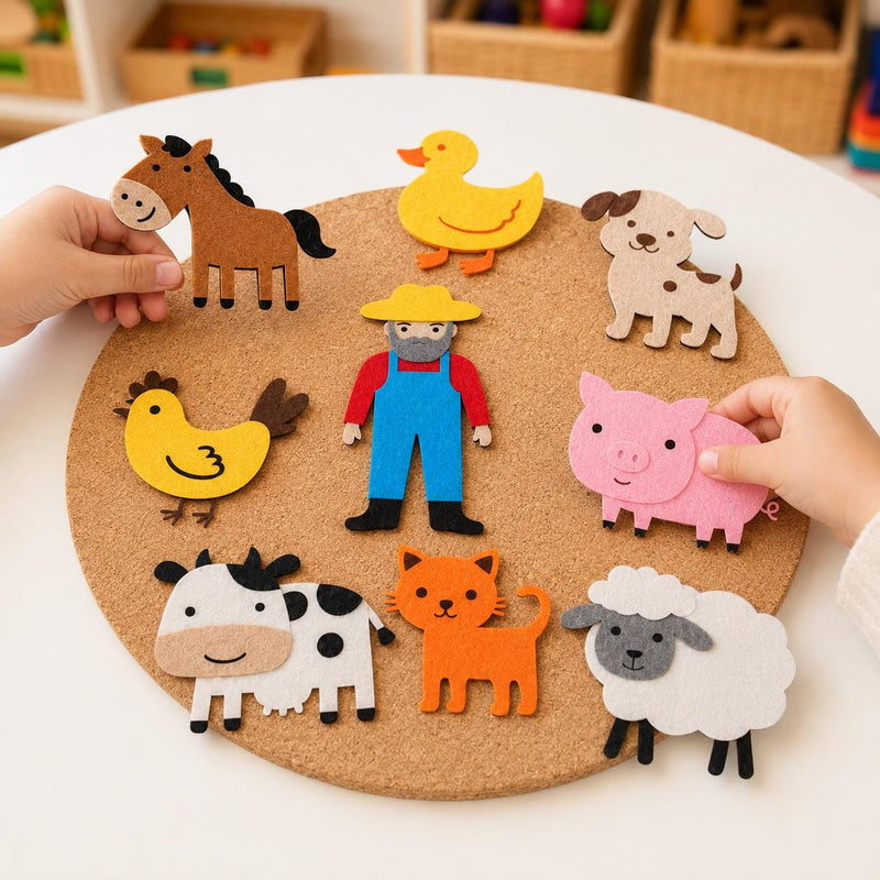 Old MacDonald Felt Board Story Set, Farm Animal Nursery Rhyme Activity product image 2