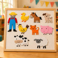 Old MacDonald Felt Board Story Set, Farm Animal Nursery Rhyme Activity