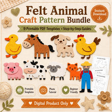 Old MacDonald Felt Board Pattern, Farm Animal Printable, Preschool Song Activity product image
