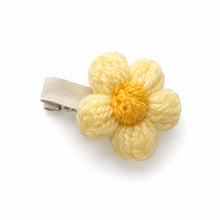 Yarn Flower Hair Clips & Hair Ties, Handmade Girls Floral Hair Accessories, Individual Colour Choice product image 6
