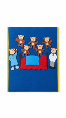 Five Little Monkeys Felt Story Set, Preschool Counting Rhyme Activity product image 6