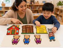Three Little Pigs Felt Board Story Set, Wolf and House Storytelling Props product image 3