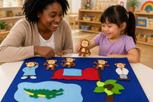 Five Little Monkeys Felt Story Set, Preschool Counting Rhyme Activity product image 3