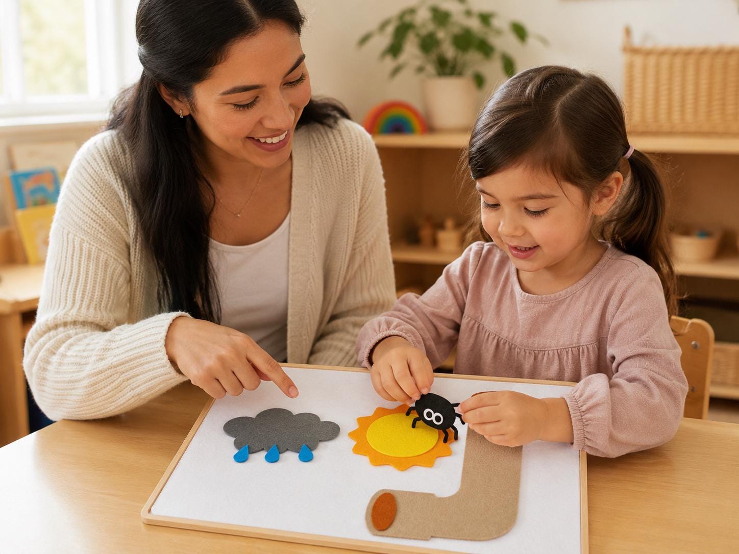Incy Wincy Spider Felt Board Story Set, Weather Nursery Rhyme Activity product image 6