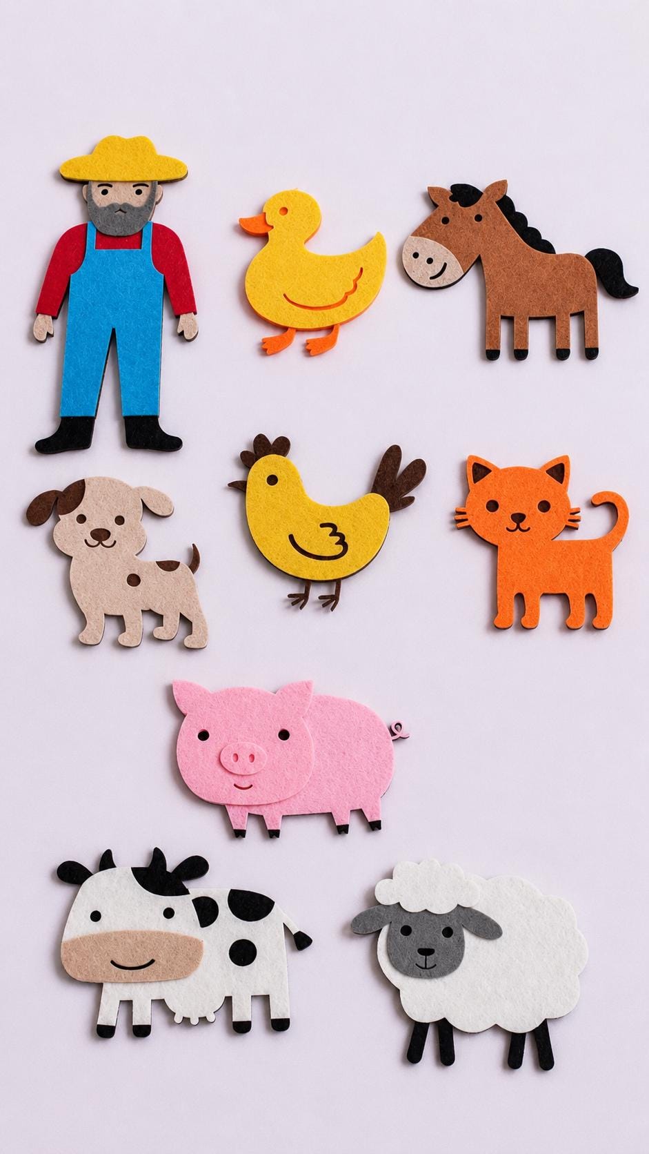 Old MacDonald Felt Board Pattern, Farm Animal Printable, Preschool Song Activity product image 2