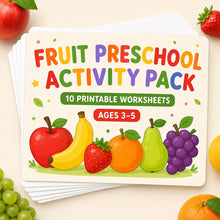 Fruit Preschool Worksheets, 10-Page Printable Counting & Early Maths Activity Pack, Ages 3-5 product image 3