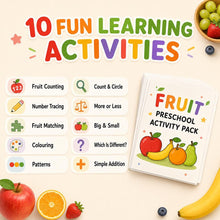 Fruit Preschool Worksheets, 10-Page Printable Counting & Early Maths Activity Pack, Ages 3-5 product image 2